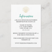 Minimalistische Seashell Wedding Card Begleitkarte (Vorderseite)
