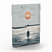 Minimalistische Seekunst Fotoblock (Links)