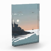 Minimalistische Seekunst Fotoblock (Links)