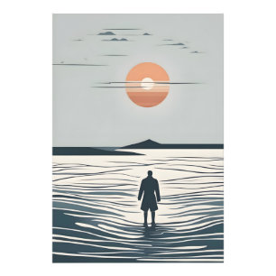 Minimalistische Seekunst Fotodruck