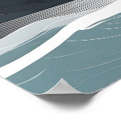 Minimalistische Seekunst Poster (Ecke)