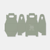 Minimalistische Seite Grün die Nacht vor der Hochz Geschenkschachtel (Ungefaltet)