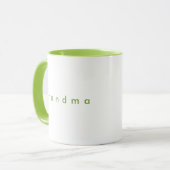 Minimalistische Seite Grüner benutzerdefinierter T Tasse (Vorderseite Links)