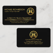Minimalistische Semi Truck Visitenkarte (Vorne/Hinten)