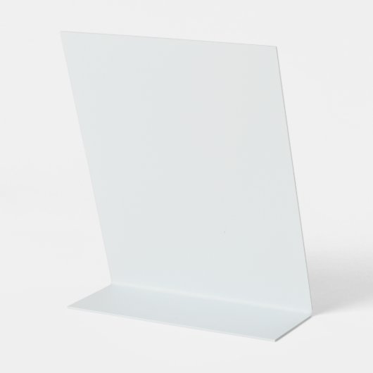 Minimalistische Senfgelbe Tischnummer Sockelschild (Rückseite)