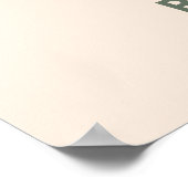 Minimalistische Serenlandschaft Poster (Ecke)