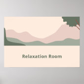 Minimalistische Serenlandschaft Poster (Vorne)