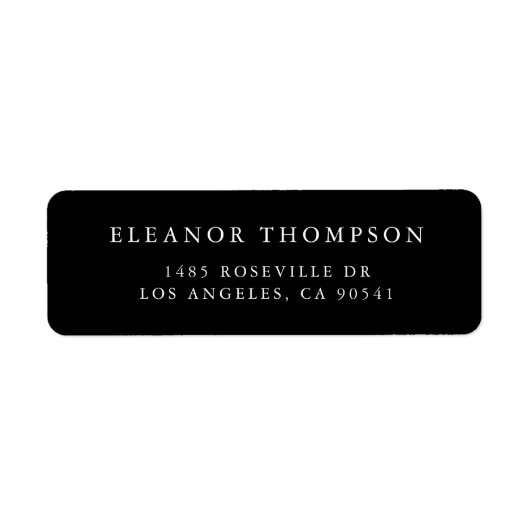 Minimalistische SerienTypografie Schwarz Personali (Vorne)