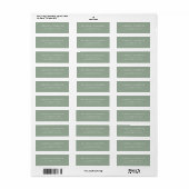 Minimalistische SerienTypografie-Seite Grün (Vorne)