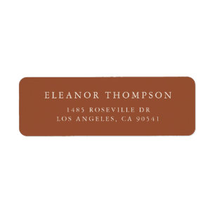 Minimalistische SerienTypografie Terracotta