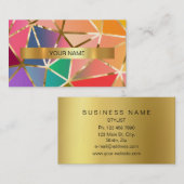 Minimalistische Shiny Gold Rainbow Vip Business Ca Visitenkarte (Vorne/Hinten)