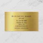 Minimalistische Shiny Gold Rainbow Vip Business Ca Visitenkarte (Rückseite)