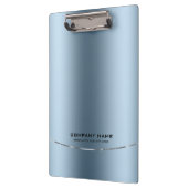 Minimalistische Shiny Imitate Blue Background Klemmbrett (Links)