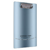 Minimalistische Shiny Imitate Blue Background Klemmbrett (Rechts)