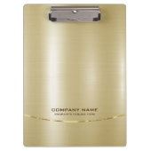 Minimalistische Shiny Imitate Gold Hintergrund 2 Klemmbrett (Vorderseite)