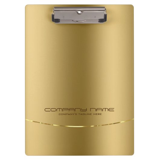 Minimalistische Shiny Imitate Gold Hintergrund Klemmbrett (Vorderseite)