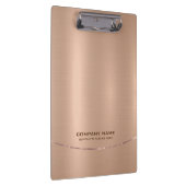 Minimalistische Shiny Imitate Rose-Gold Hintergrun Klemmbrett (Rechts)