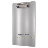 Minimalistische Shiny-Imitate Silver Background Klemmbrett (Links)