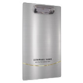 Minimalistische Shiny-Imitate Silver Background Klemmbrett (Rechts)