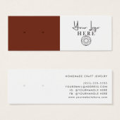 Minimalistische Sienna Brown White Logos (Vorne & Hinten)