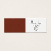 Minimalistische Sienna Brown White Logos (Vorderseite)