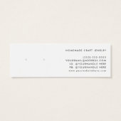 Minimalistische Sienna Brown White Logos (Rückseite)