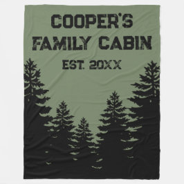 Minimalistische Silhouette Fleecedecke