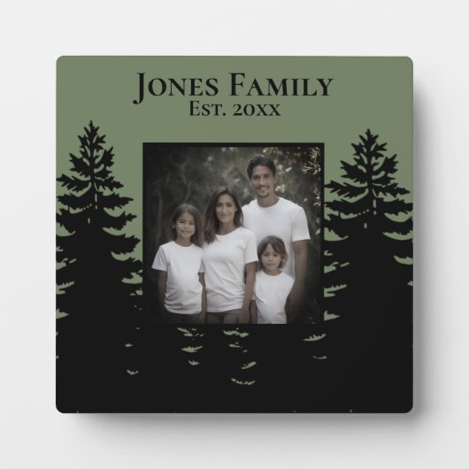 Minimalistische Silhouette Fotoplatte (Vorderseite)