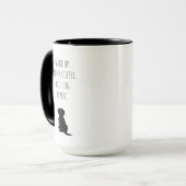 Minimalistische Silhouette für Schwarze und Weiße Tasse (Vorderseite Links)