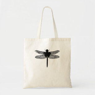 Minimalistische Silhouette Insektendrachenfliege Tragetasche