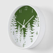 Minimalistische Silhouette Uhr (Winkel)