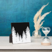 Minimalistische Silhouette von Kiefern Fotoplatte (InSitu)