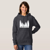 Minimalistische Silhouette von Kiefern Hoodie (Vorne ganz)