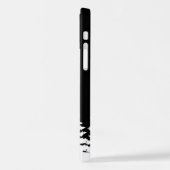 Minimalistische Silhouette von Kiefern iPhone Hülle (Linke Seite)