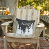 Minimalistische Silhouette von Kiefern Kissen (Stuhl)