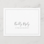 Minimalistische Silver Song Request UAWG Postkarte (Vorderseite)