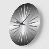 Minimalistische Silver Star-Wall-Uhr Große Wanduhr (Winkel)