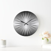 Minimalistische Silver Star-Wall-Uhr Große Wanduhr (Zuhause)
