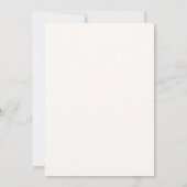 Minimalistische Sitzkarte für Hochzeitstische Einladung (Rückseite)