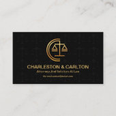 Minimalistische Skala von Justiz Signage Motif Rec Visitenkarte (Vorderseite)