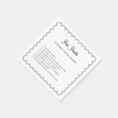 Minimalistische Skalpelle an der Grenze - Neapel Serviette (Ecke)