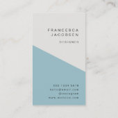 Minimalistische Skandale | Scandinavian Blue Gray Visitenkarte (Rückseite)
