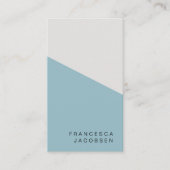 Minimalistische Skandale | Scandinavian Blue Gray  Visitenkarte (Vorderseite)