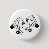 Minimalistische Skate mit schwarzen und weißen Rol Button (Vorderseite)