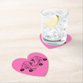 Minimalistische Skate mit schwarzen und weißen Rol Untersetzer (Vor Ort)