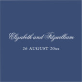 Minimalistische Sketched Bridal Bouquet Wedding St Aufkleber (Vorderseite)