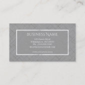 Minimalistische Sketchie Streifen | Med. Grau Visitenkarte (Rückseite)
