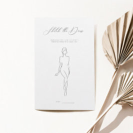 Minimalistische Skizze Das Brautparty Dress