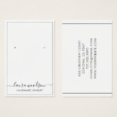 Minimalistische Skriptbezeichnung Typografie Borde (Vorne & Hinten)