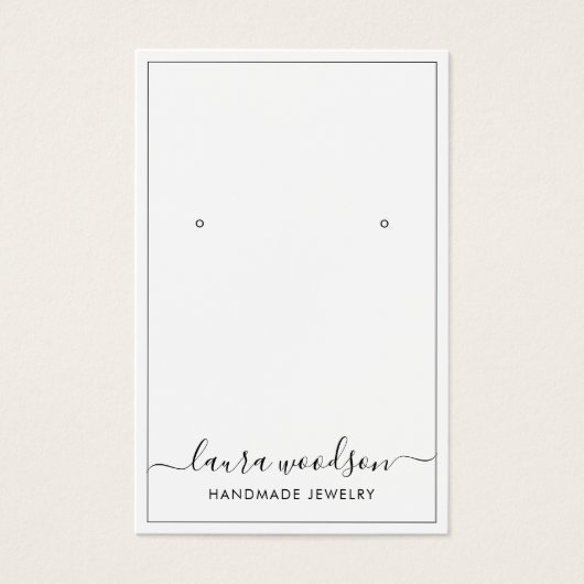 Minimalistische Skriptbezeichnung Typografie Borde (Vorderseite)